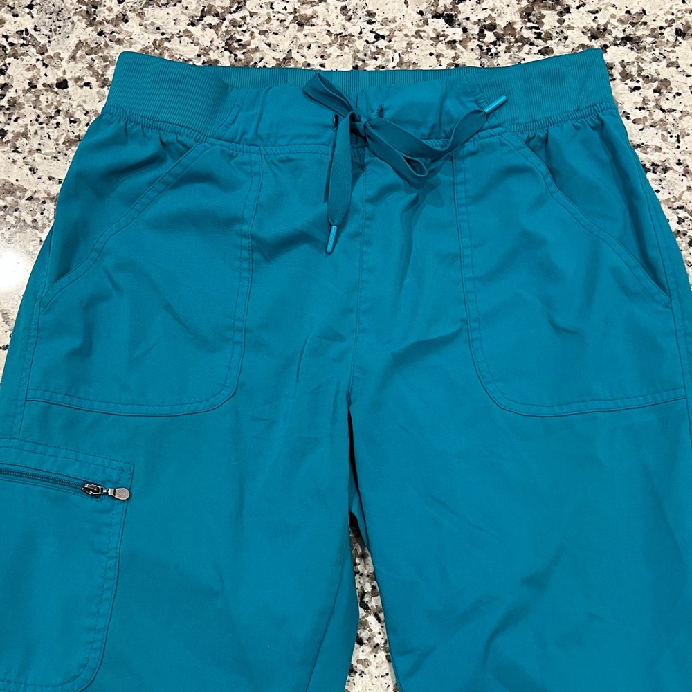 Adar Teal Jogger Scrub Pants Size L